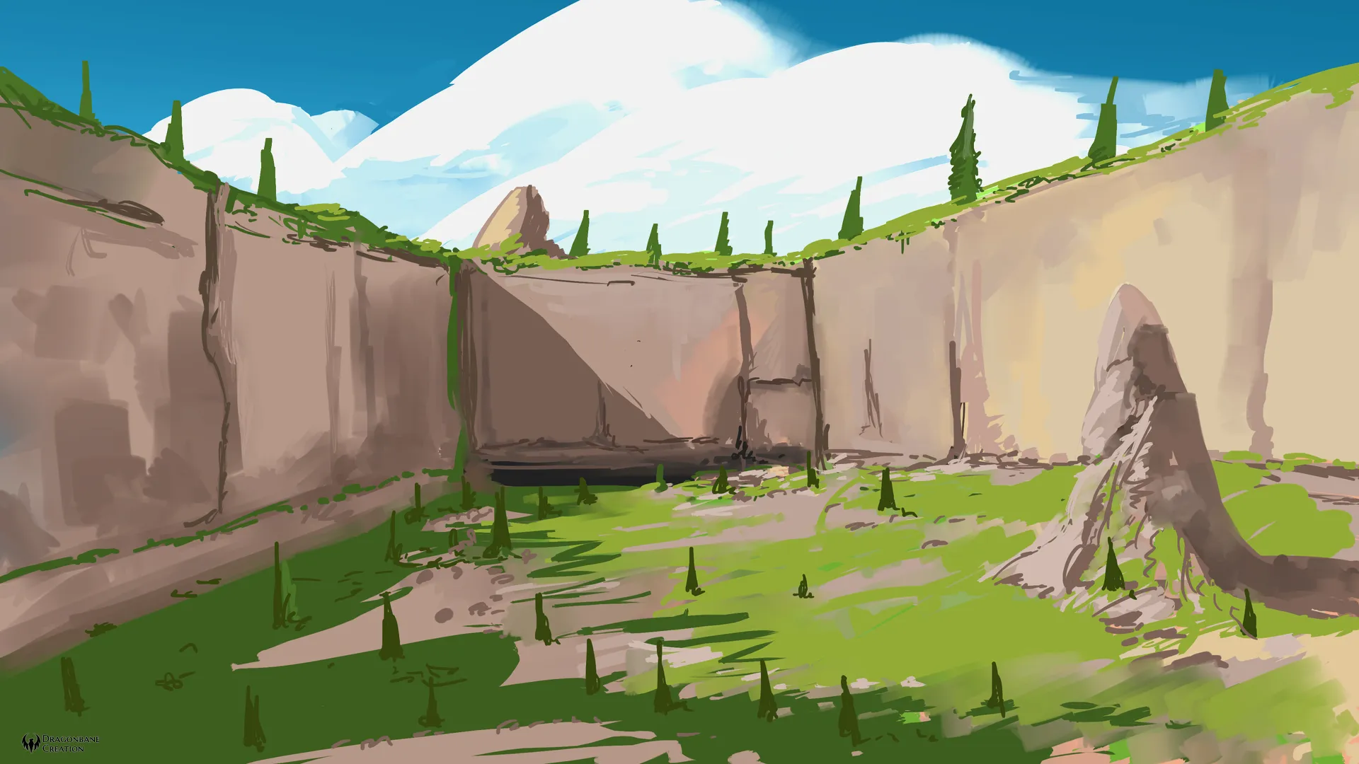 Ancient ruins canyon